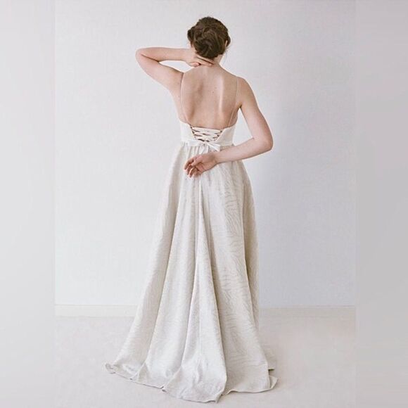 Truvelle Carolina Wedding Dress Gown A-Line Lace Up 8 - Picture 6 of 14